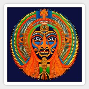 New World Gods (34) - Mesoamerican Inspired Psychedelic Art Magnet